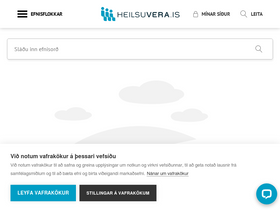 'heilsuvera.is' screenshot