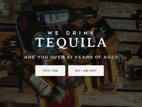 wedrinktequila.com homepage screenshot