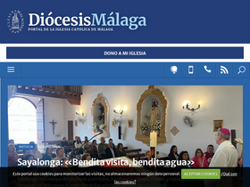 'diocesismalaga.es' screenshot