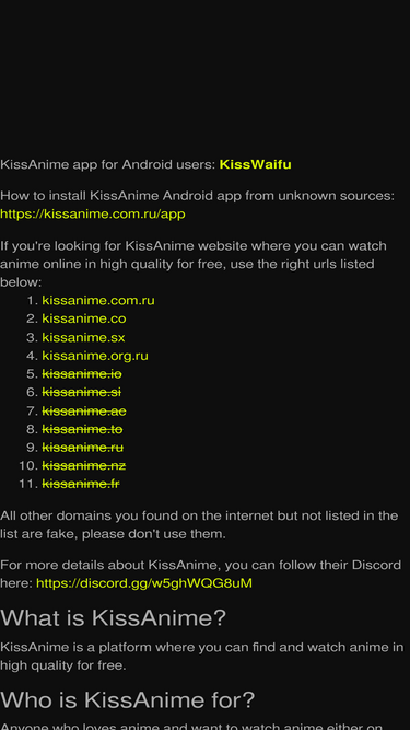 kissanimefree.cc Competitors - Top Sites Like kissanimefree.cc