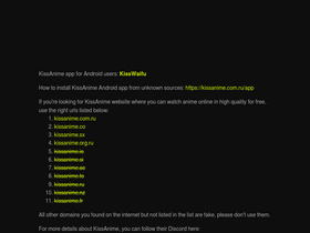 'kissanime.help' screenshot