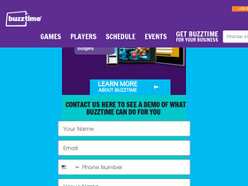 'buzztime.com' screenshot