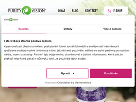 purityvision.cz homepage screenshot