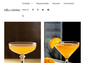 'mixthatdrink.com' screenshot