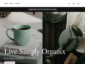 livesimplyorganix.com homepage screenshot