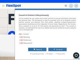 'flexispot.co.uk' screenshot