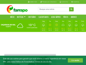 'farrapo.com.br' screenshot