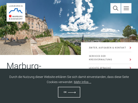 'marburg-biedenkopf.de' screenshot