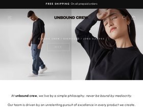 unboundcrew.com homepage screenshot