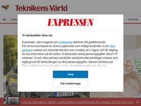 'teknikensvarld.se' screenshot