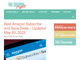 'thecouponproject.com' screenshot