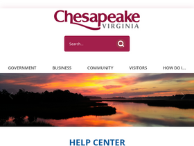 'cityofchesapeake.net' screenshot