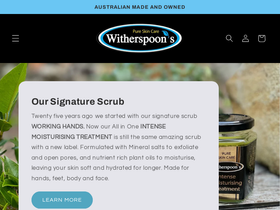 witherspoons.net.au homepage screenshot