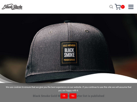 'blacksmokeracing.com' screenshot