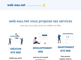 'web-eau.net' screenshot