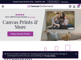 'canvasondemand.com' screenshot