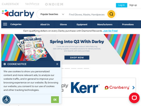 'darbydental.com' screenshot