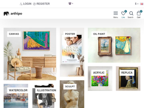 'arthipo.com' screenshot
