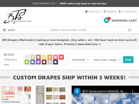 'bestfabricstore.com' screenshot