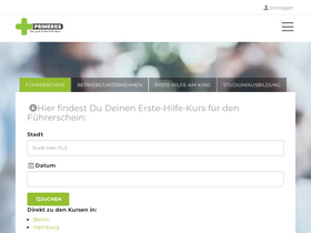 'primeros.de' screenshot