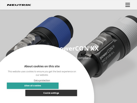 'neutrik.com' screenshot