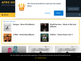 'afrohouseking.com' screenshot