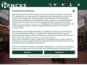 'mencke.de' screenshot