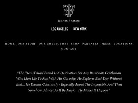 denisfrison.com homepage screenshot