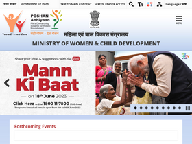 'wcd.nic.in' screenshot