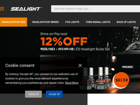 'sealight-led.com' screenshot