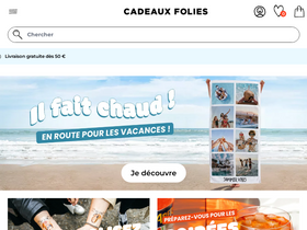 'cadeauxfolies.fr' screenshot