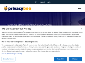 'privacybee.com' screenshot