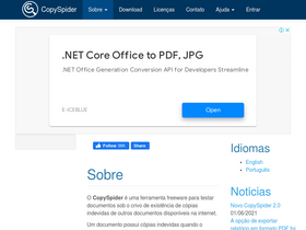 'copyspider.com.br' screenshot
