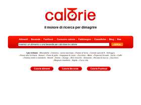 'calorie.it' screenshot