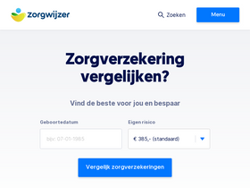'zorgwijzer.nl' screenshot