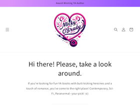 mickyobrady.com homepage screenshot