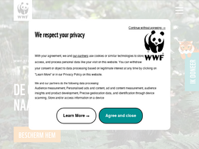 'wwf.be' screenshot