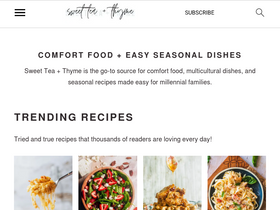 'sweetteaandthyme.com' screenshot