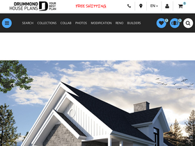 'drummondhouseplans.com' screenshot