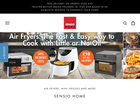 Sensiohome homepage screenshot