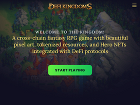 'defikingdoms.com' screenshot