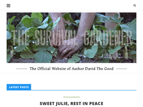 'thesurvivalgardener.com' screenshot