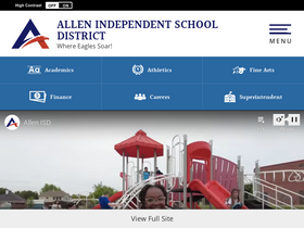 'allenisd.org' screenshot
