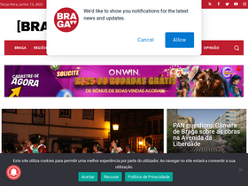 'bragatv.pt' screenshot