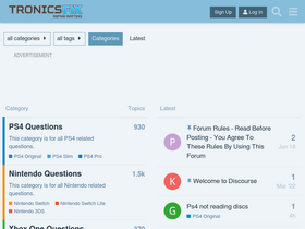 'tronicsfixforum.com' screenshot