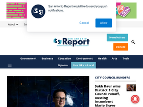 'sanantonioreport.org' screenshot