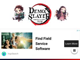 'kimetsunoyaiba.top' screenshot