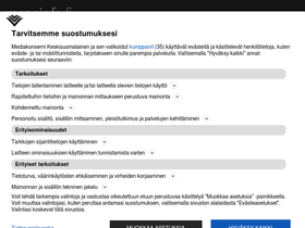 'menoinfo.fi' screenshot