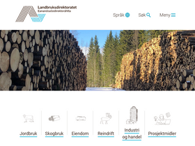 'landbruksdirektoratet.no' screenshot
