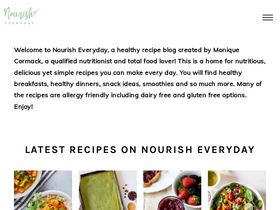 'nourisheveryday.com' screenshot
